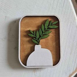 Botanical Magnet Set/ Plant Magnets/ Kitchen Magnets
