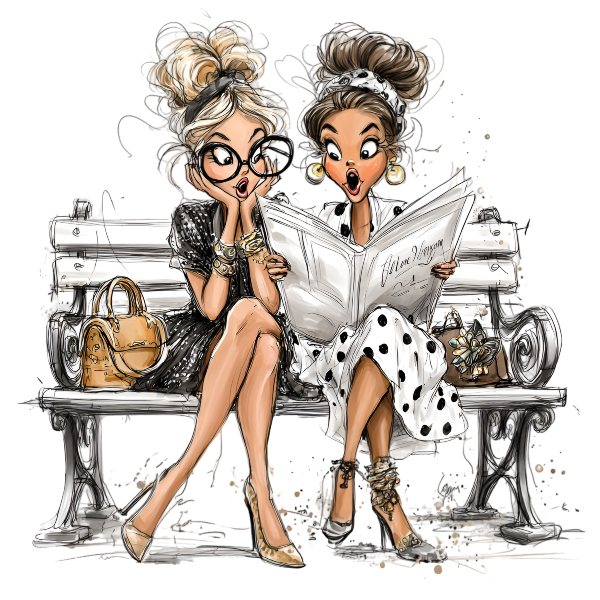 Ladies on Bench DIY Painting Art Kit