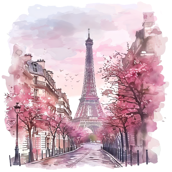 Springtime in Paris DIY Painting Art Kit