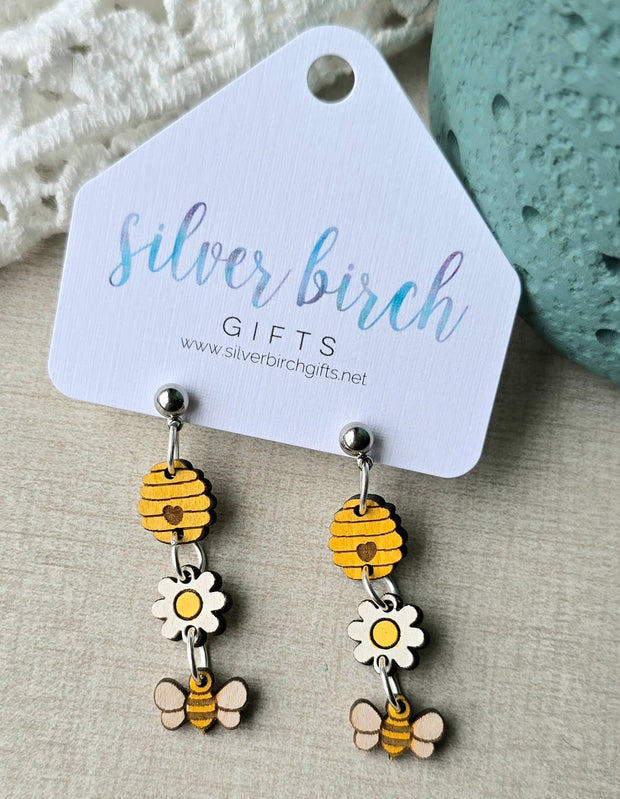 Happy Honey Bee Earring