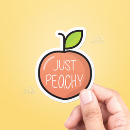 Just Peachy Sticker Vinyl Decal: 3