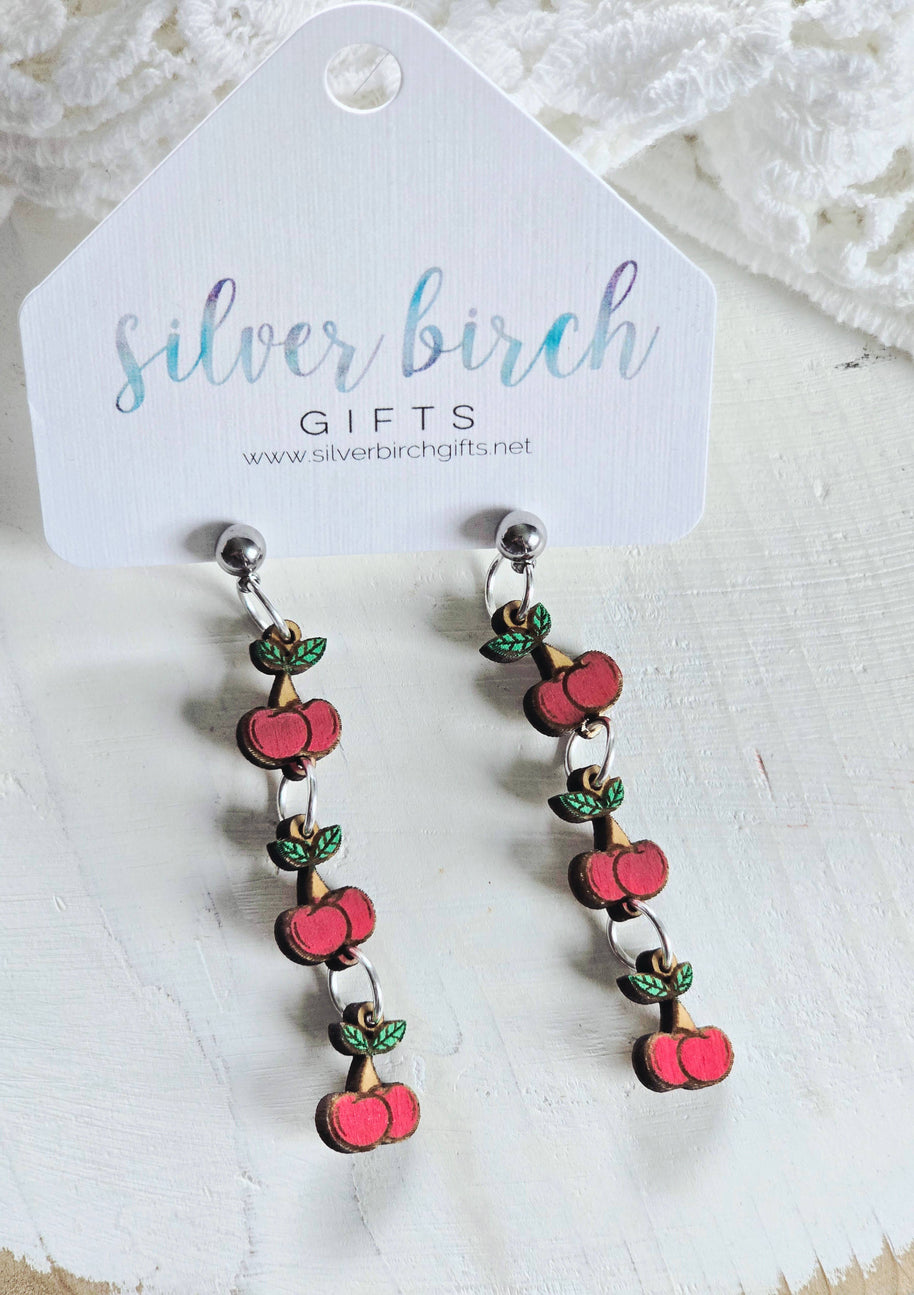 Charming Cherry Dangle Earring