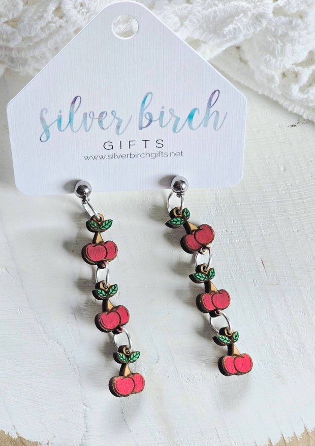 Charming Cherry Dangle Earring