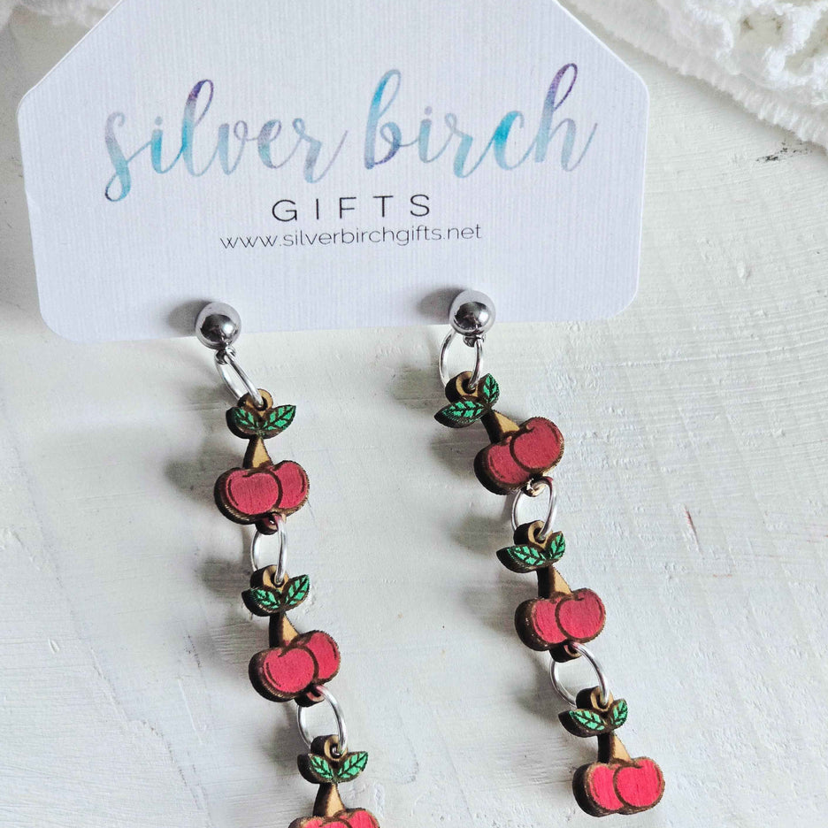Charming Cherry Dangle Earring