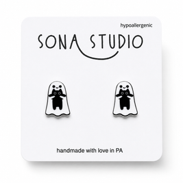 Ghost and Kitty Earrings