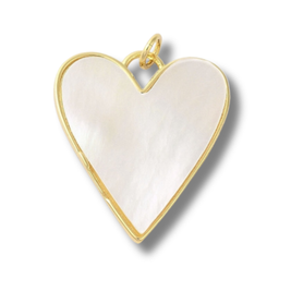 Love, Paige Designs - Heart Mother of Pearl Charm