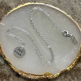 Old Soul - Hand Stamped Necklace
