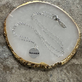 Dreamer - Hand Stamped Necklace