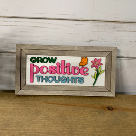 Inspirational Wall Art - Grow Positive Thoughts