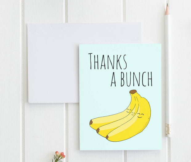 Thanks a Bunch - Funny Thank You Card