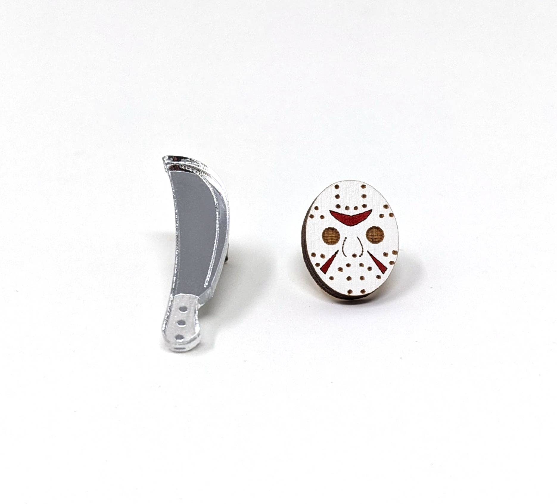 80s Slasher Horror Stud Earrings – Halloween Movie Gift
