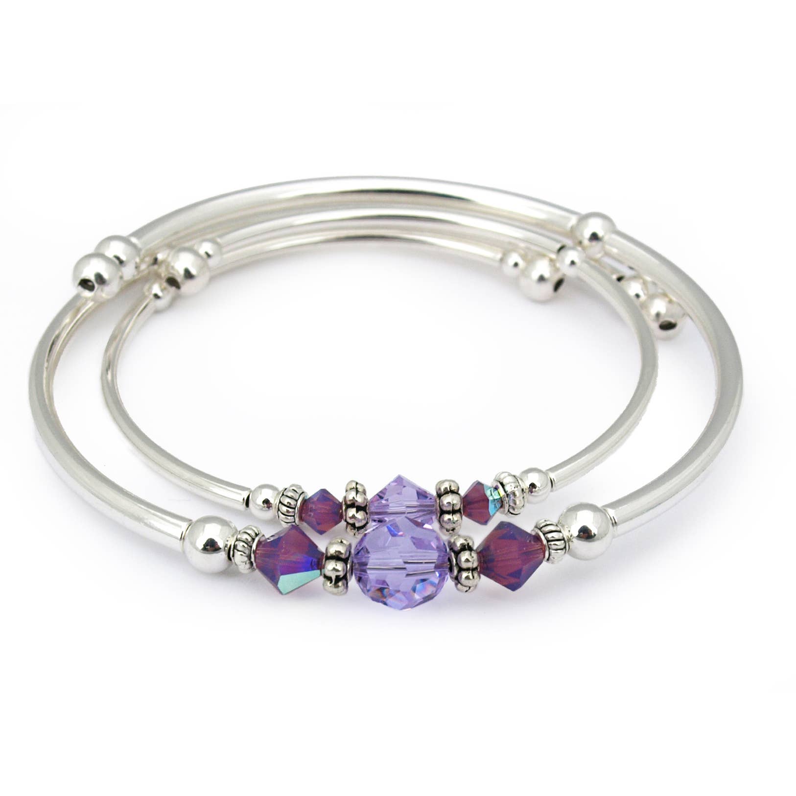 Purple Crystal Mother Daughter Set