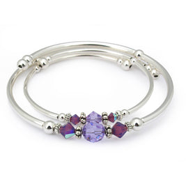 Purple Crystal Mother Daughter Set
