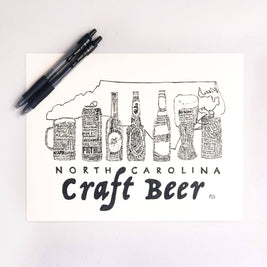North Carolina Craft Beer Print