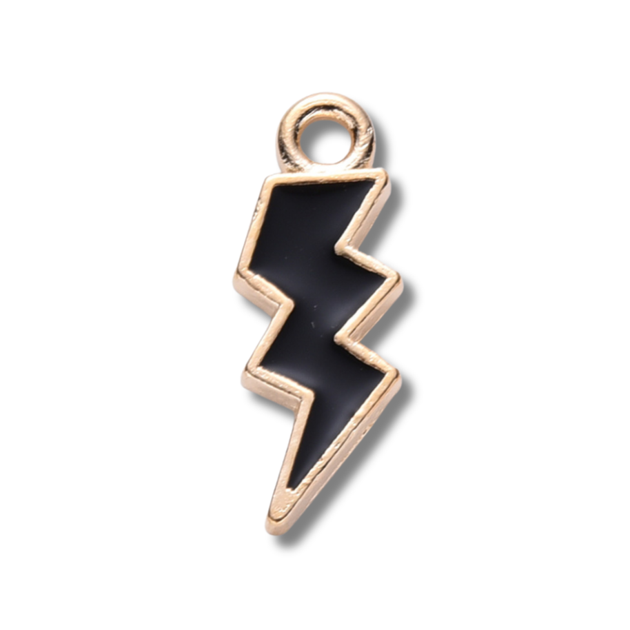Love, Paige Designs - Lightening Bolt Colored Charm: Light Blue