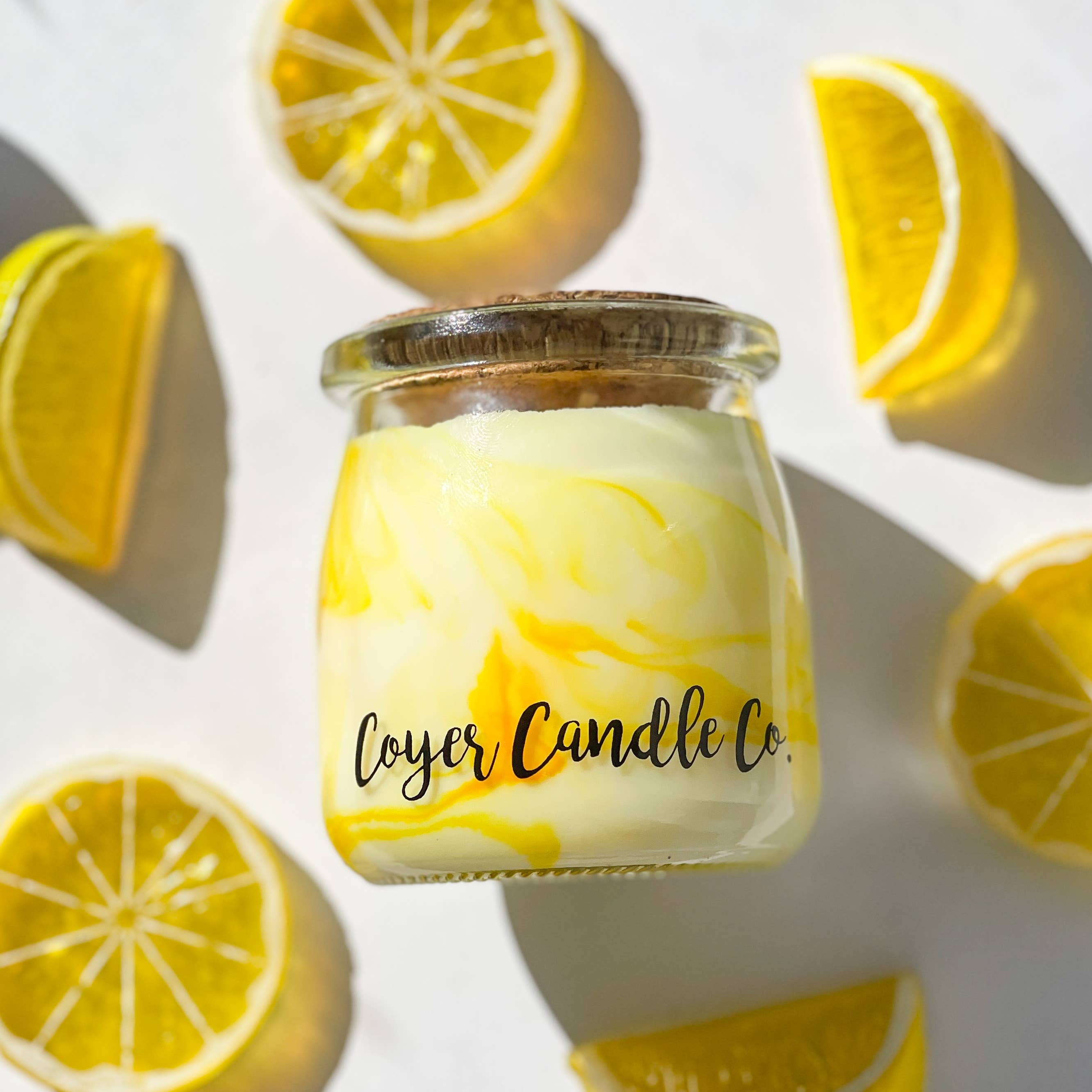 5 oz Studio Jar Candle - Sunburst Lemon Bars Swirled Candle 🍋