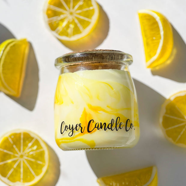 5 oz Studio Jar Candle - Sunburst Lemon Bars Swirled Candle 🍋