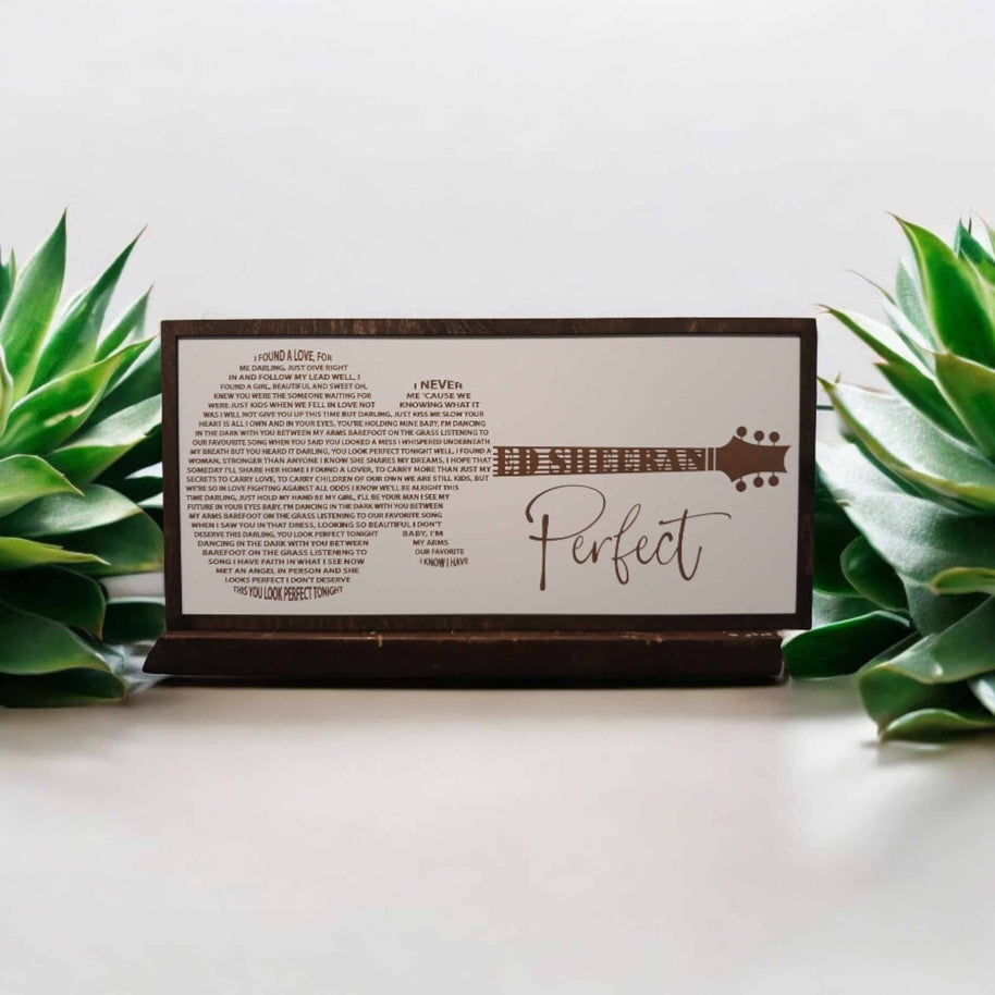 Perfect, Laser Engraved Framed Print