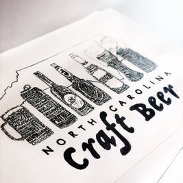 North Carolina Craft Beer Print