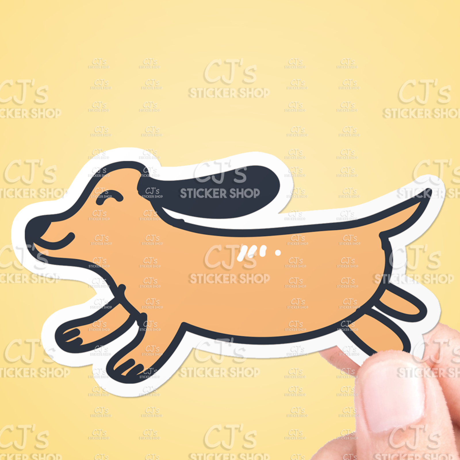 Dog Doodle #1 Sticker Vinyl Decal: 3