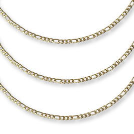 Love, Paige Designs - Figaro Gold Chain Necklace: 18
