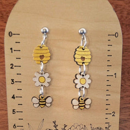 Happy Honey Bee Earring