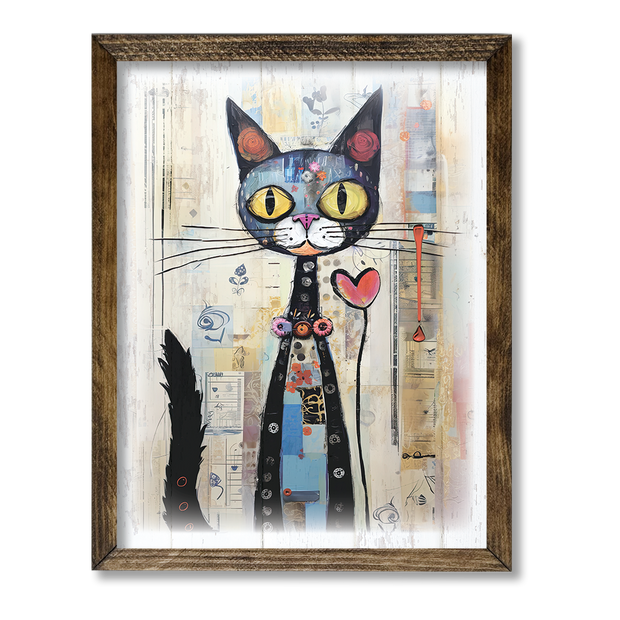 CAT ARTWORK 3: 9"x11"