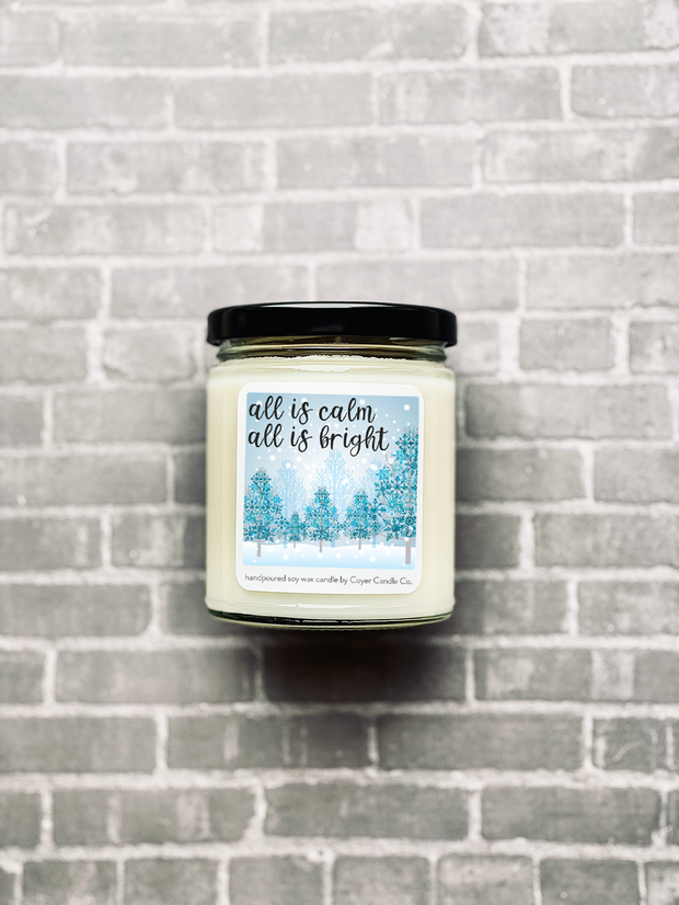 9 oz Jar Candle - All is Calm, All is Bright ❄️