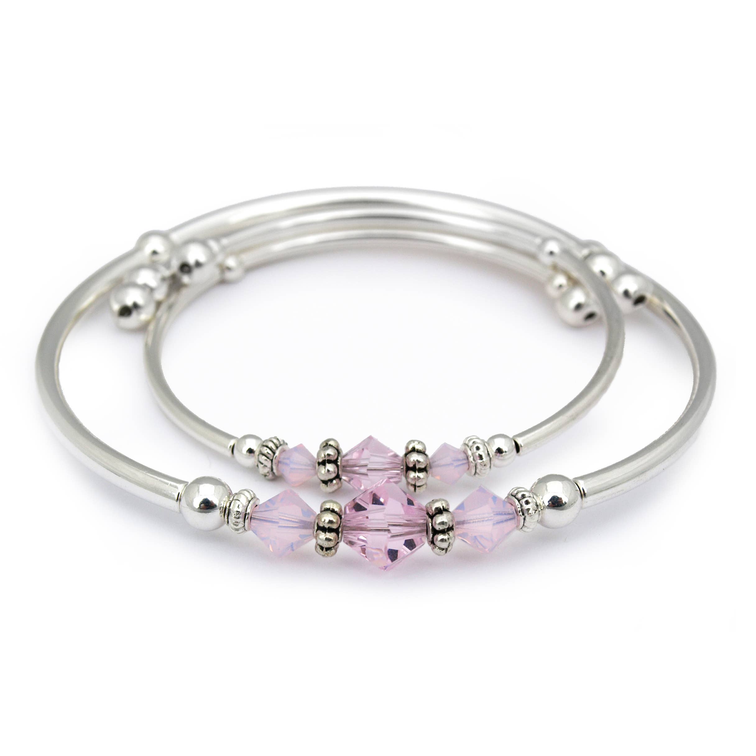 Pink Crystal Mother Daughter Set