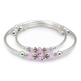 Pink Crystal Mother Daughter Set
