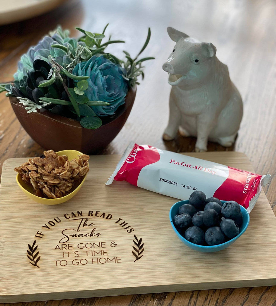 The Snacks Are Gone Small Charcuterie Board