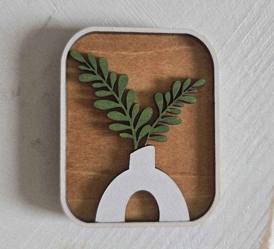 Botanical Magnet Set/ Plant Magnets/ Kitchen Magnets