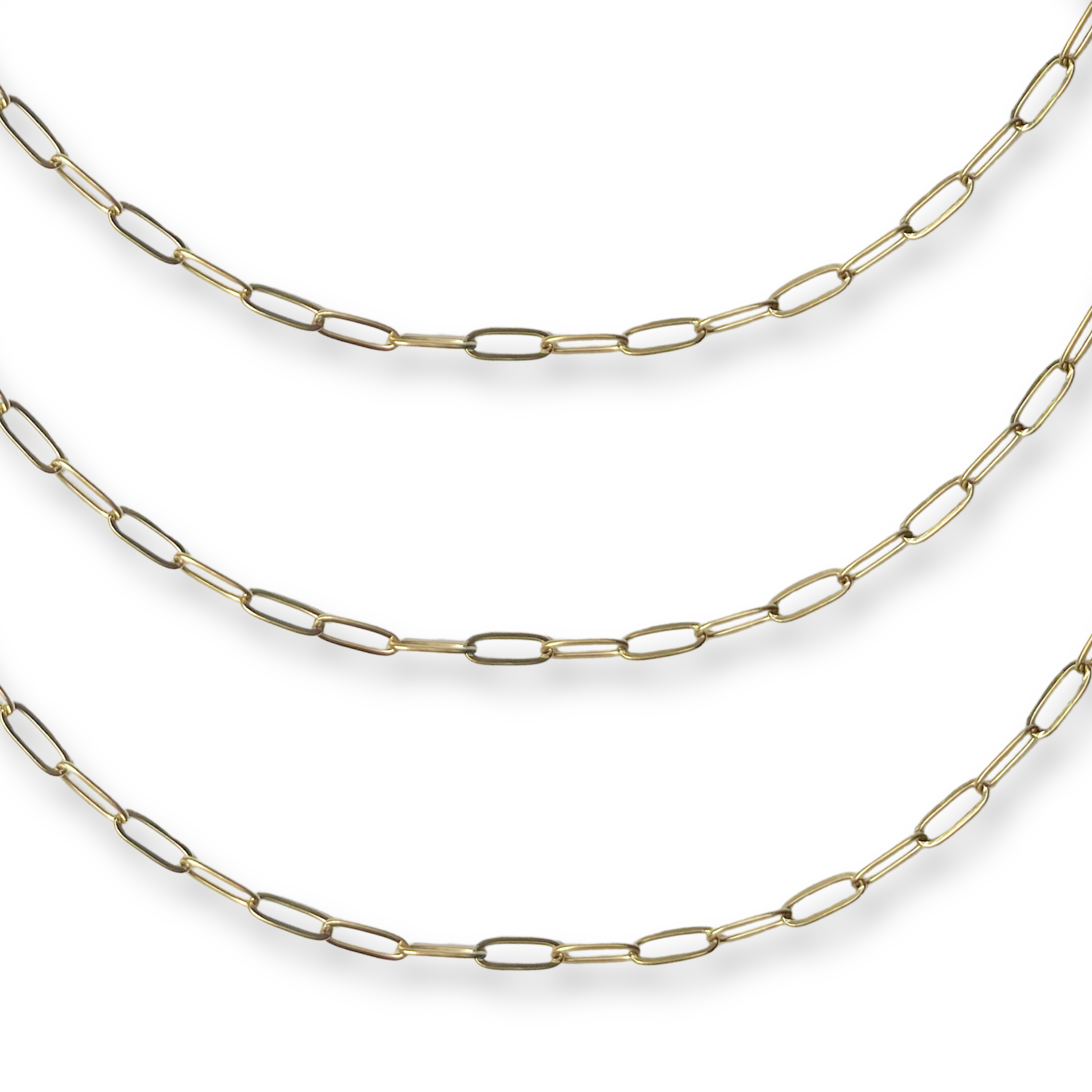 Love, Paige Designs - Paperclip Gold Chain Necklace: 16