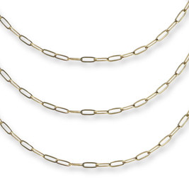 Love, Paige Designs - Paperclip Gold Chain Necklace: 16