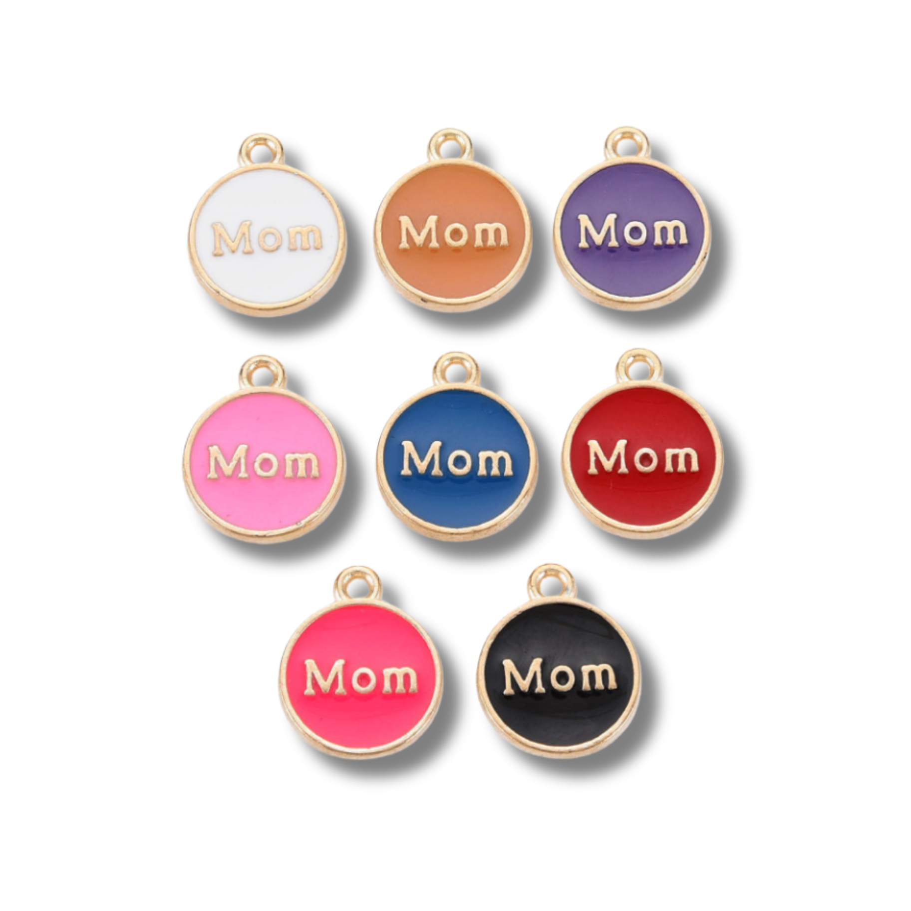 Love, Paige Designs - Mom Charm: Hot Pink