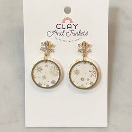 Snowflake Dangle Earring Sparkle
