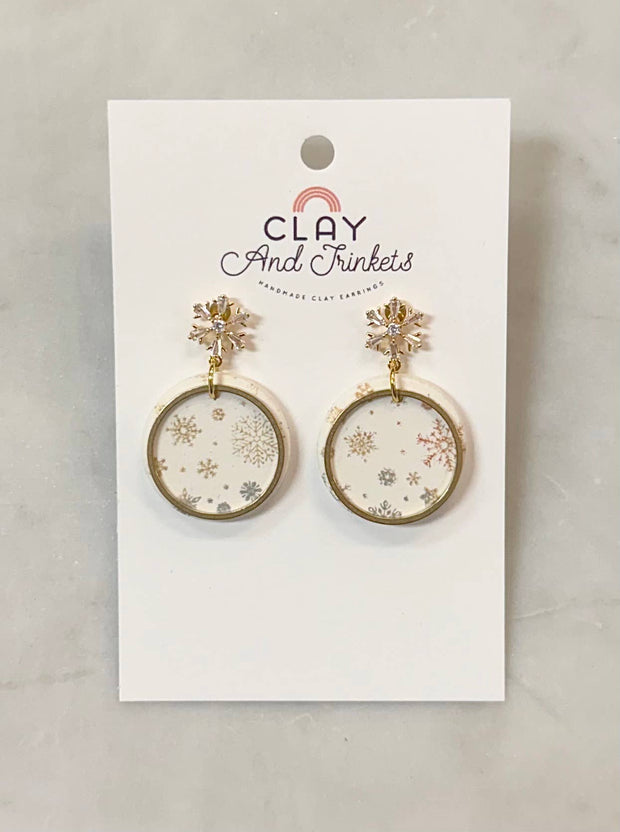 Snowflake Dangle Earring Sparkle