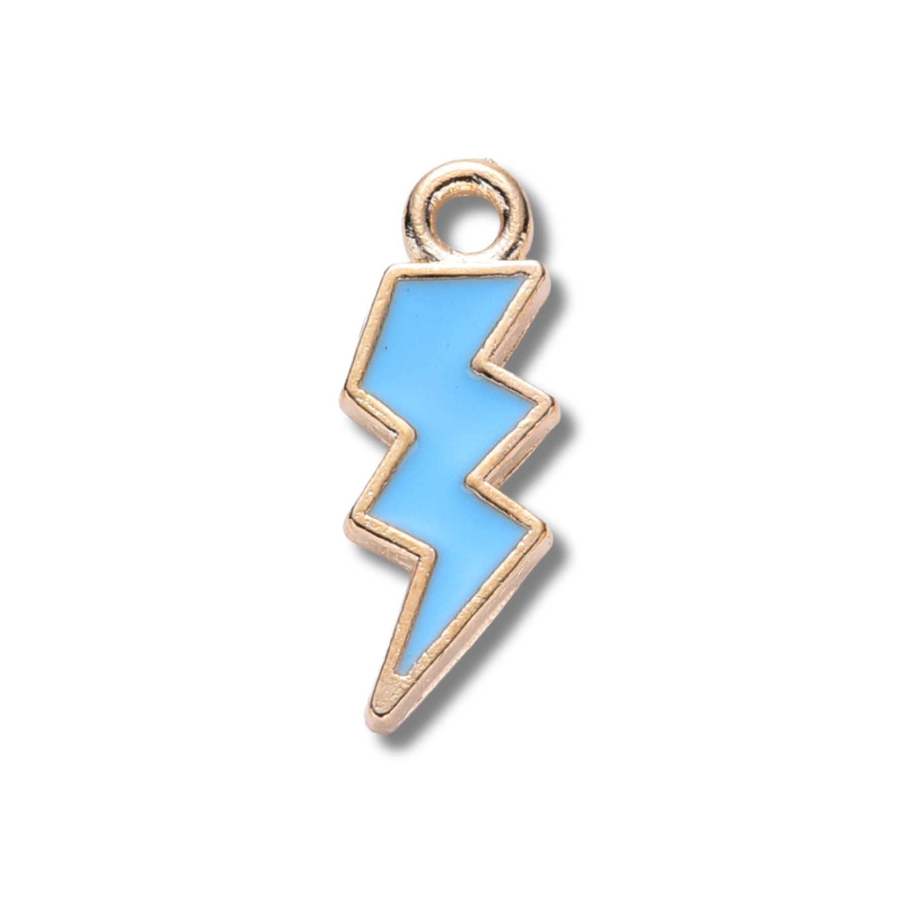 Love, Paige Designs - Lightening Bolt Colored Charm: Light Blue