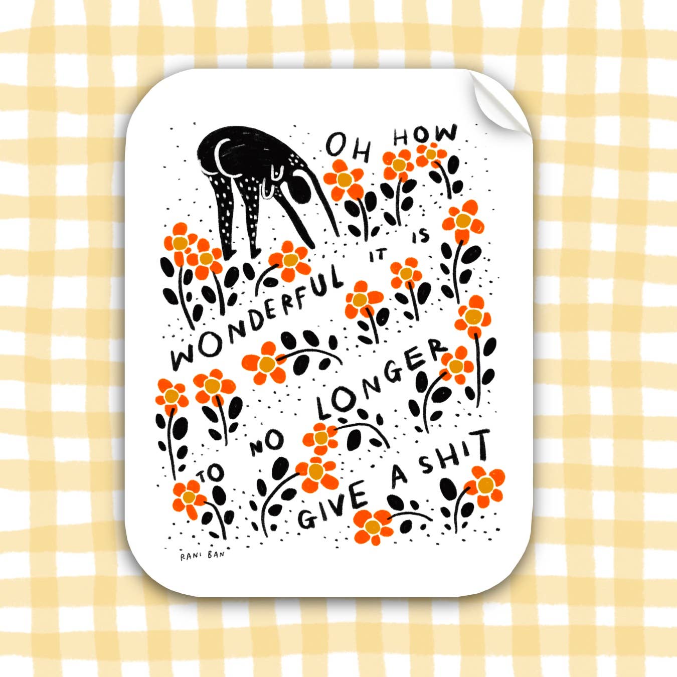 OH HOW WONDERFUL Sticker