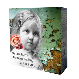 655 Face Hurts Mini Canvas