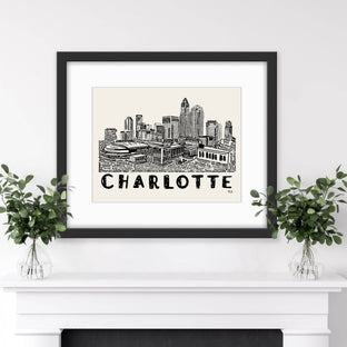 Charlotte Art Print, Charlotte NC Decor, North Carolina Art