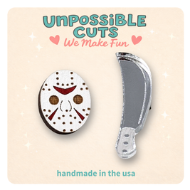 80s Slasher Horror Stud Earrings – Halloween Movie Gift
