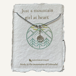Sterling mountain necklace