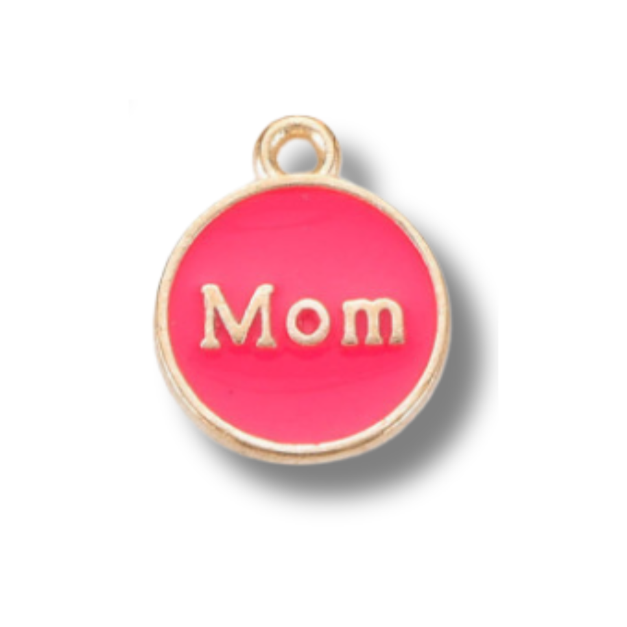 Love, Paige Designs - Mom Charm: Hot Pink