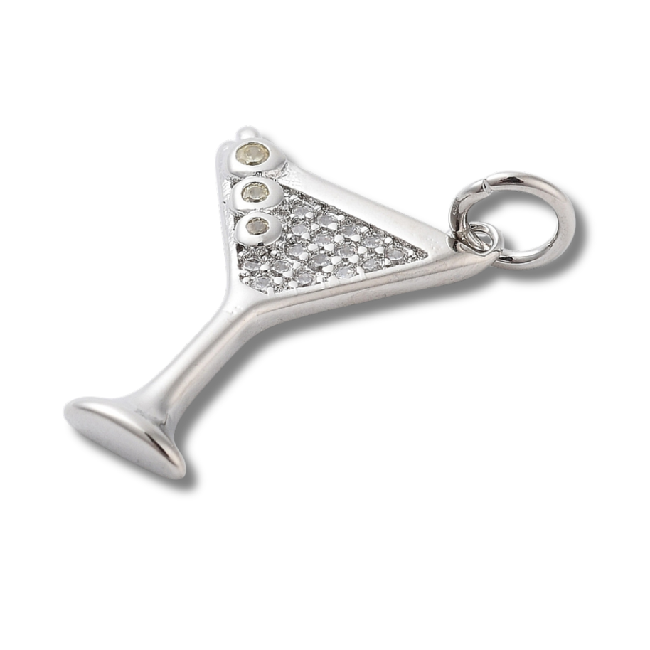 Love, Paige Designs - Martini Silver Charm