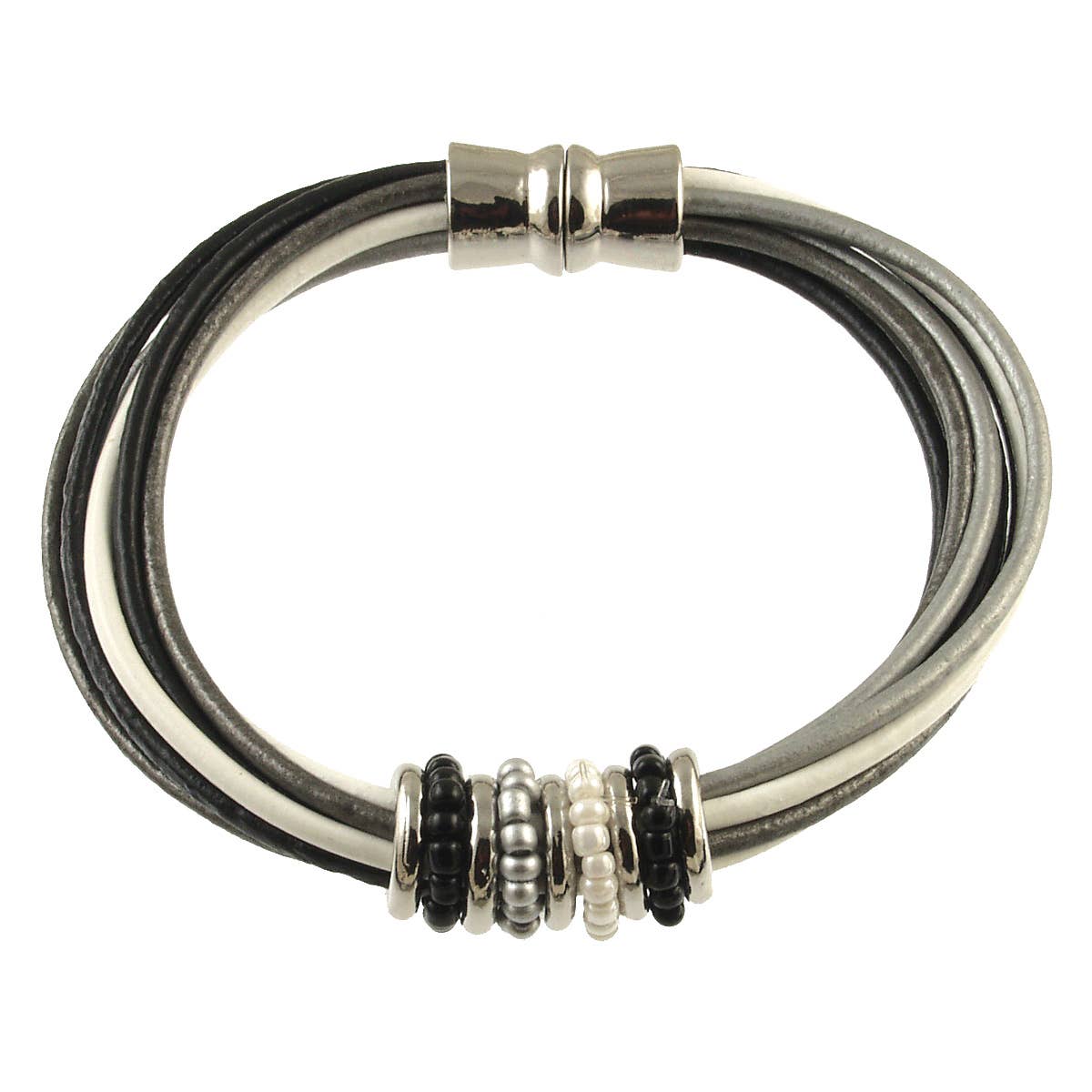 Multi Tone Leather Bracelet