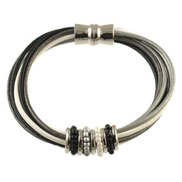 Multi Tone Leather Bracelet