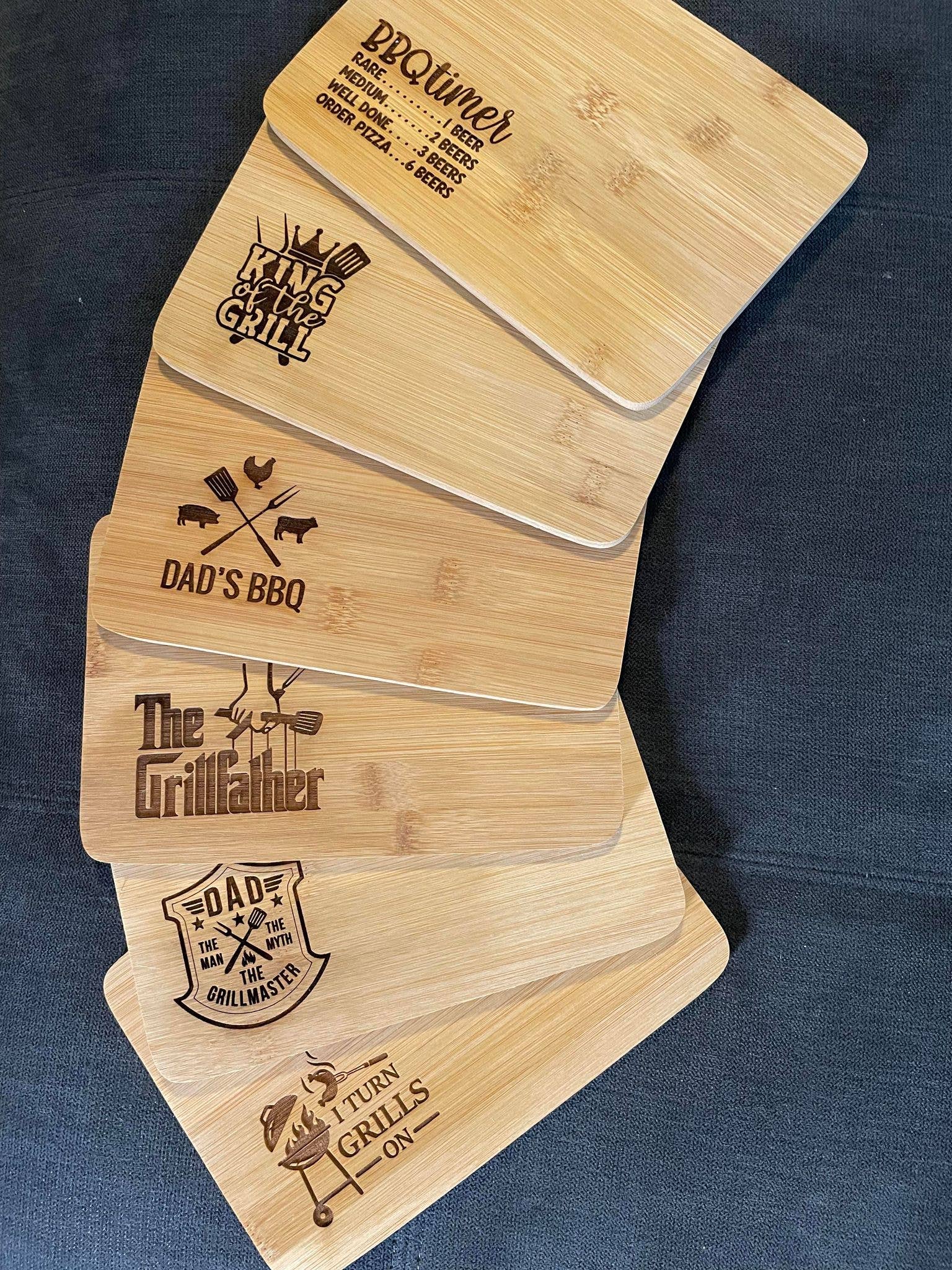 Grilling Themed Bamboo Cutting Boards