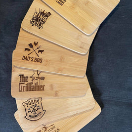 Grilling Themed Bamboo Cutting Boards
