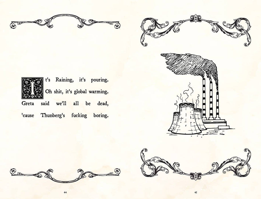 Gag Gift Book - Adult Nursery Rhymes - Classics with a Twist